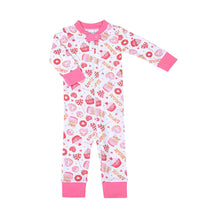  XOXO Sweets Zip Pajamas - Magnolia BabyZipper Pajamas