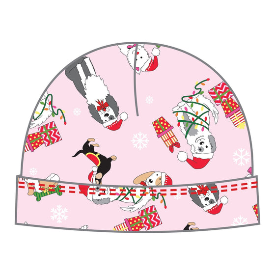 Yappy Christmas Pink Printed Hat - Magnolia BabyHat