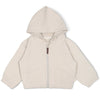 Zip Front Fleece Hooded Jacket - Oat - Magnolia BabyJacket