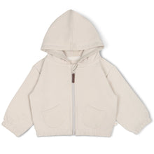  Zip Front Fleece Hooded Jacket - Oat - Magnolia BabyJacket