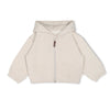 Zip Front Fleece Hooded Jacket - Oat - Magnolia BabyJacket