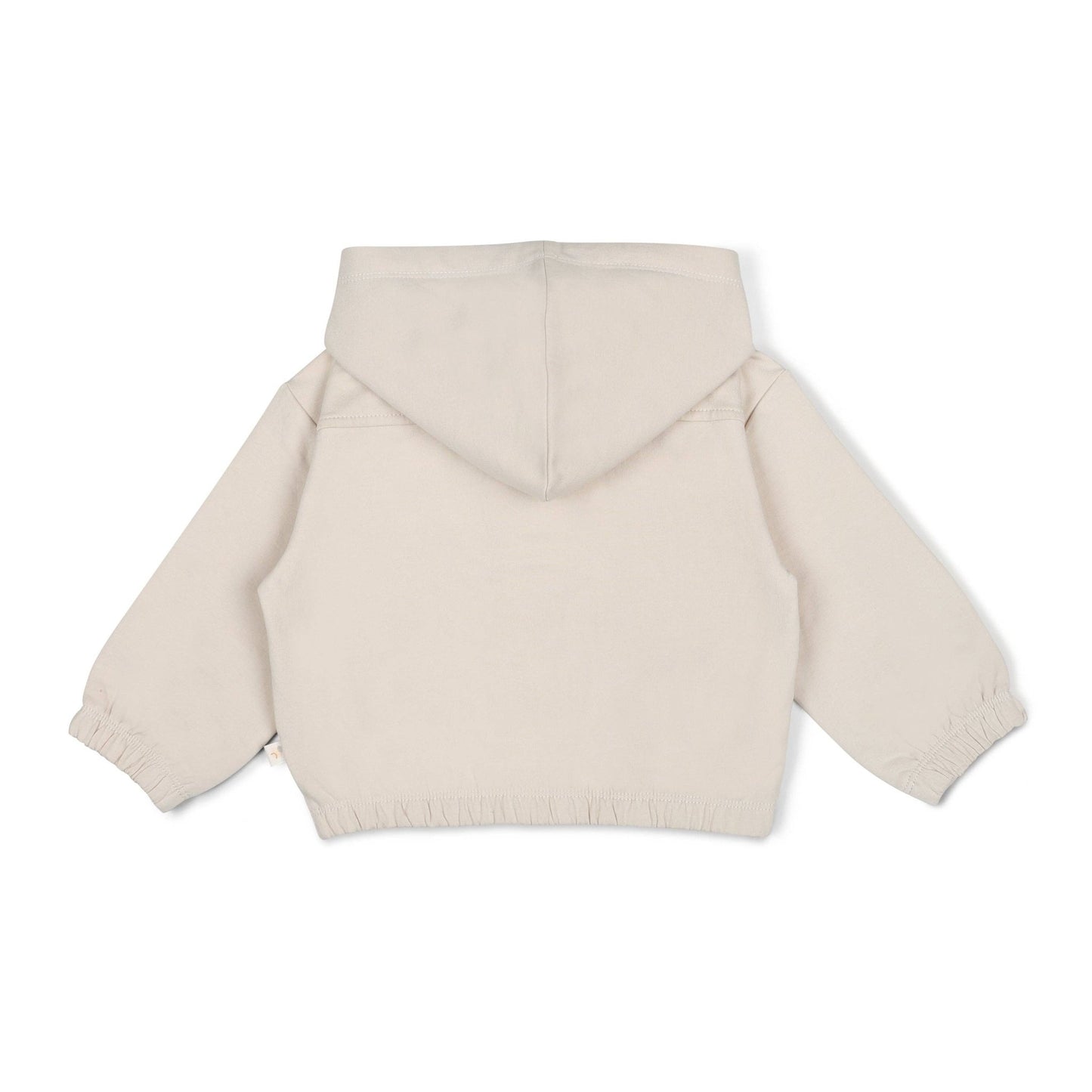 Zip Front Fleece Hooded Jacket - Oat - Magnolia BabyJacket