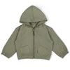 Zip Front Fleece Hooded Jacket - Olive - Magnolia BabyJacket