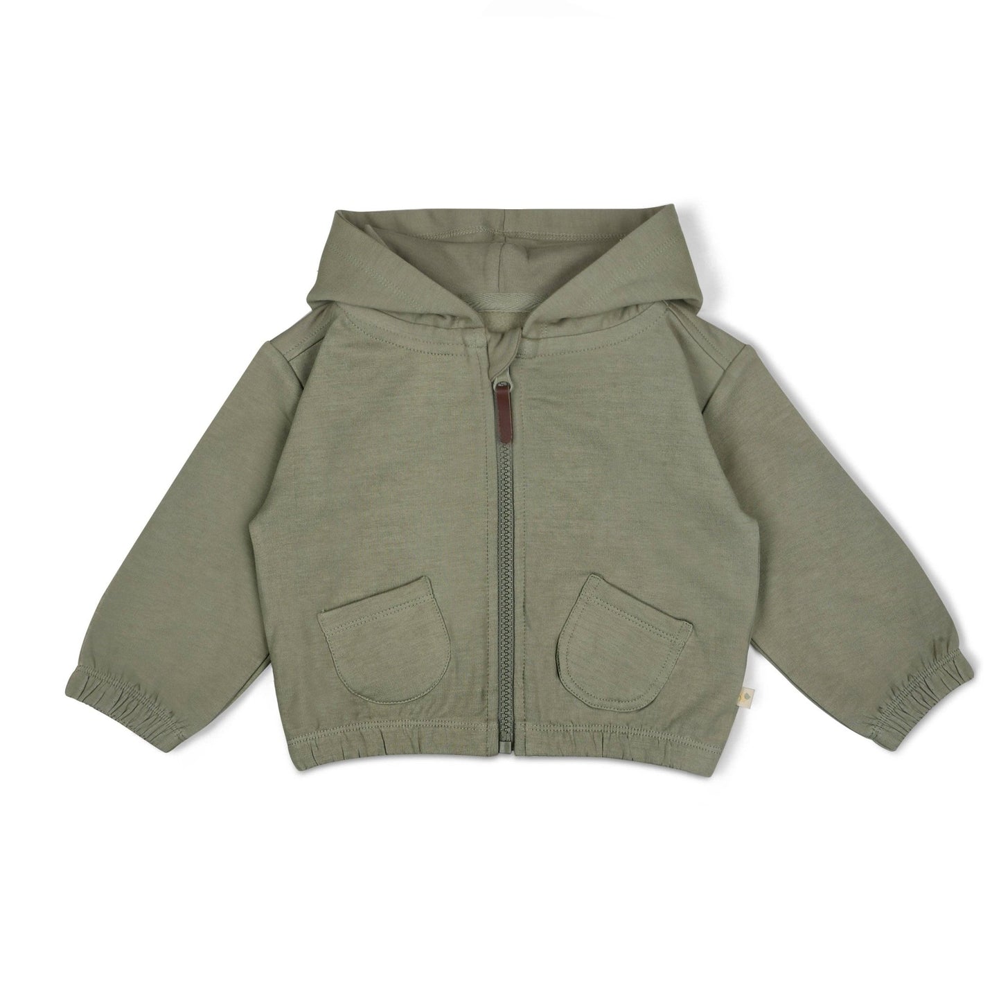 Zip Front Fleece Hooded Jacket - Olive - Magnolia BabyJacket