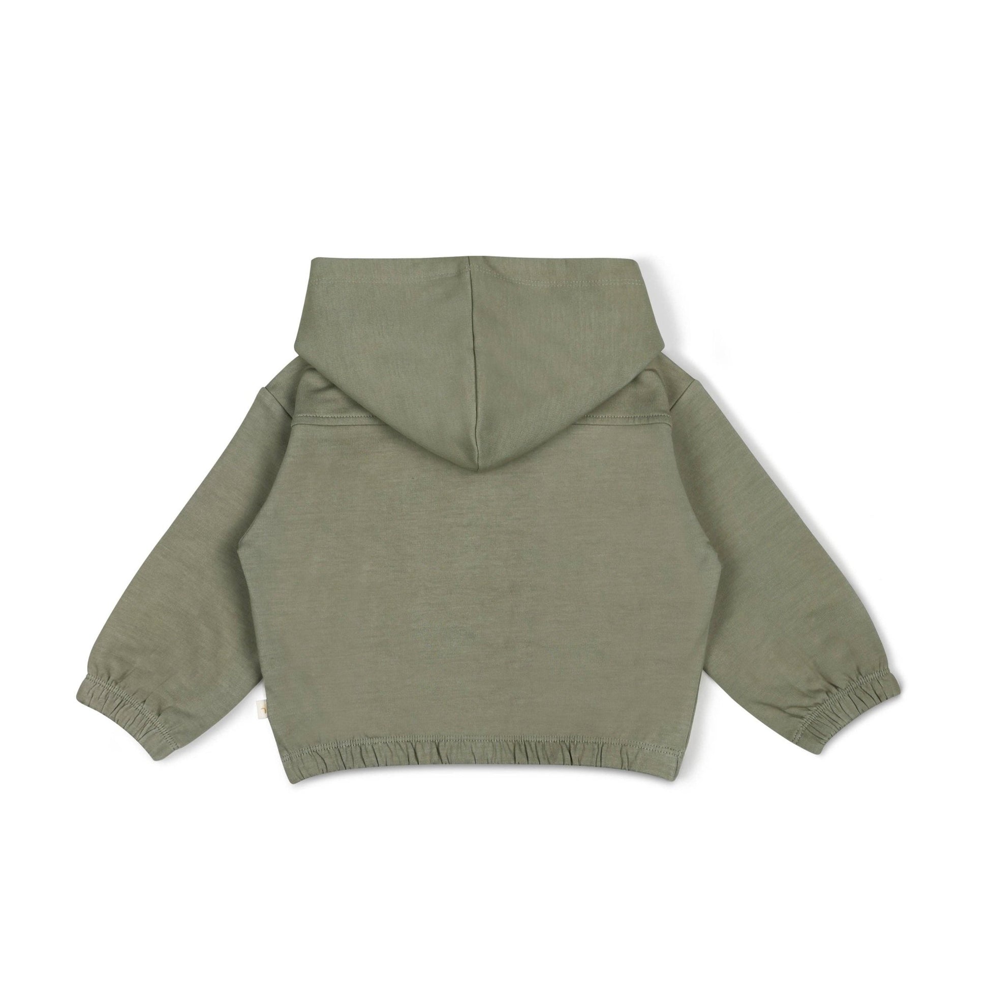 Zip Front Fleece Hooded Jacket - Olive - Magnolia BabyJacket