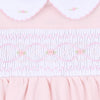 Abby & Alex Pink Smocked Receiving Blanket