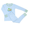 Gingham Mallard Applique Infant/Toddler Long Pajamas