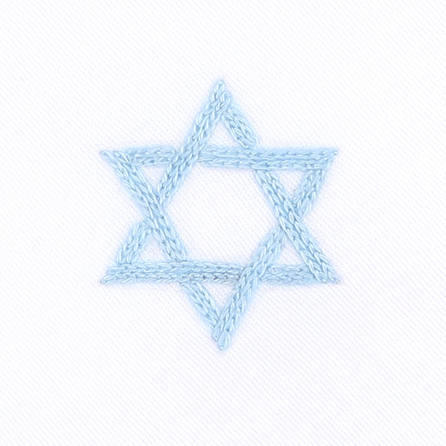 بريت ميلاه ربطة قدم مطرزة باللون الأبيض والأزرق