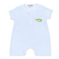 Alligator Friends Blue Embroidered Front Snap Short Playsuit - Magnolia BabyShort Playsuit