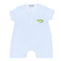 Alligator Friends Blue Embroidered Front Snap Short Playsuit - Magnolia BabyShort Playsuit