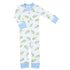 Alligator Friends Blue Zip Pajamas - Magnolia BabyZipper Pajamas