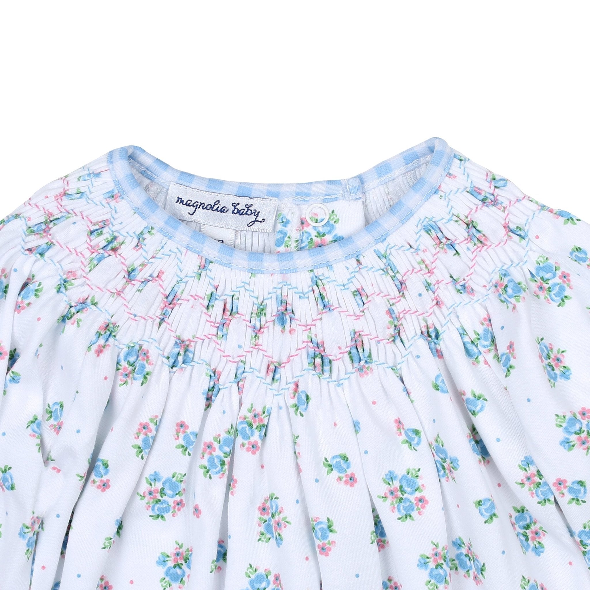 Anna's Classics Bishop Print Short Sleeve Gown - Magnolia BabyGown