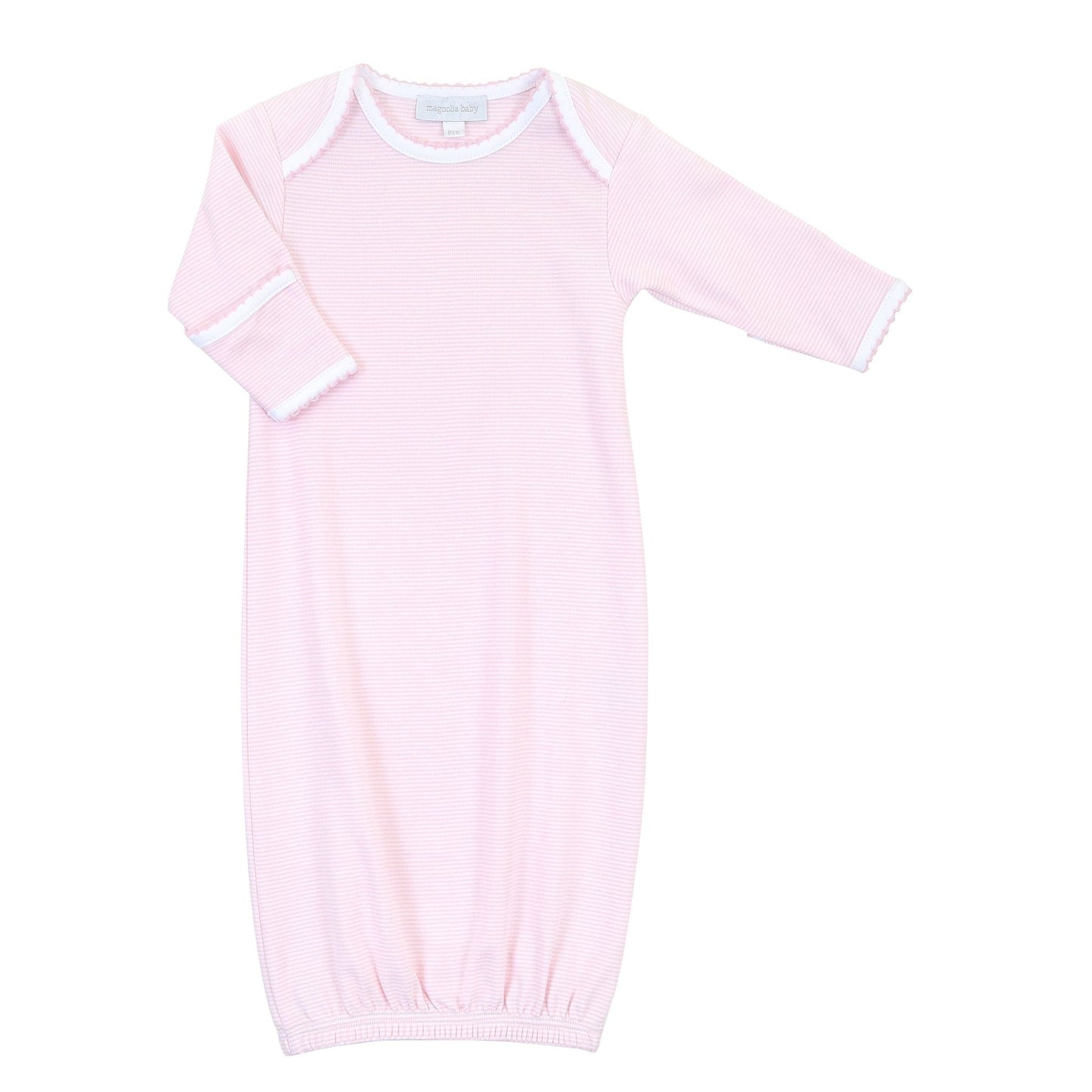 Baby Stripes Pink Lap Gown - Magnolia BabyGown