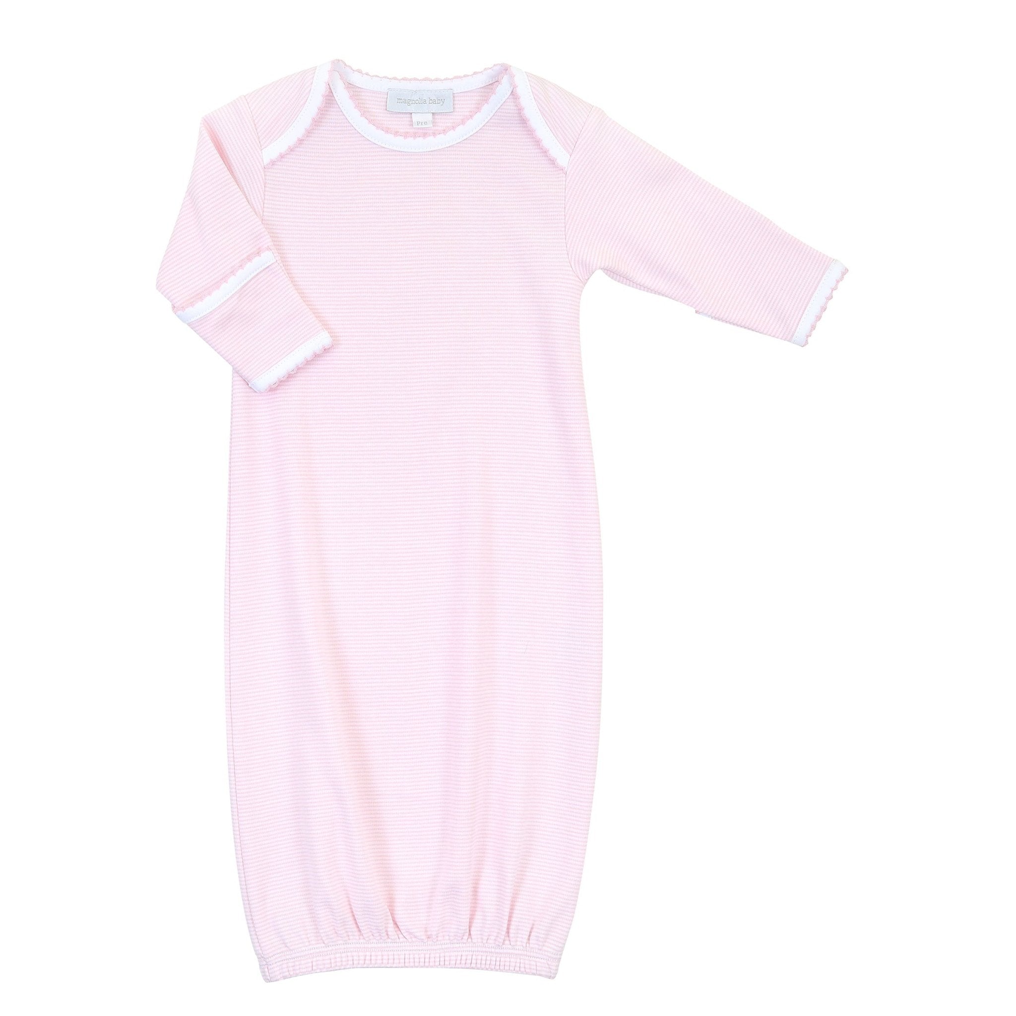 Baby Stripes Pink Lap Gown - Magnolia BabyGown