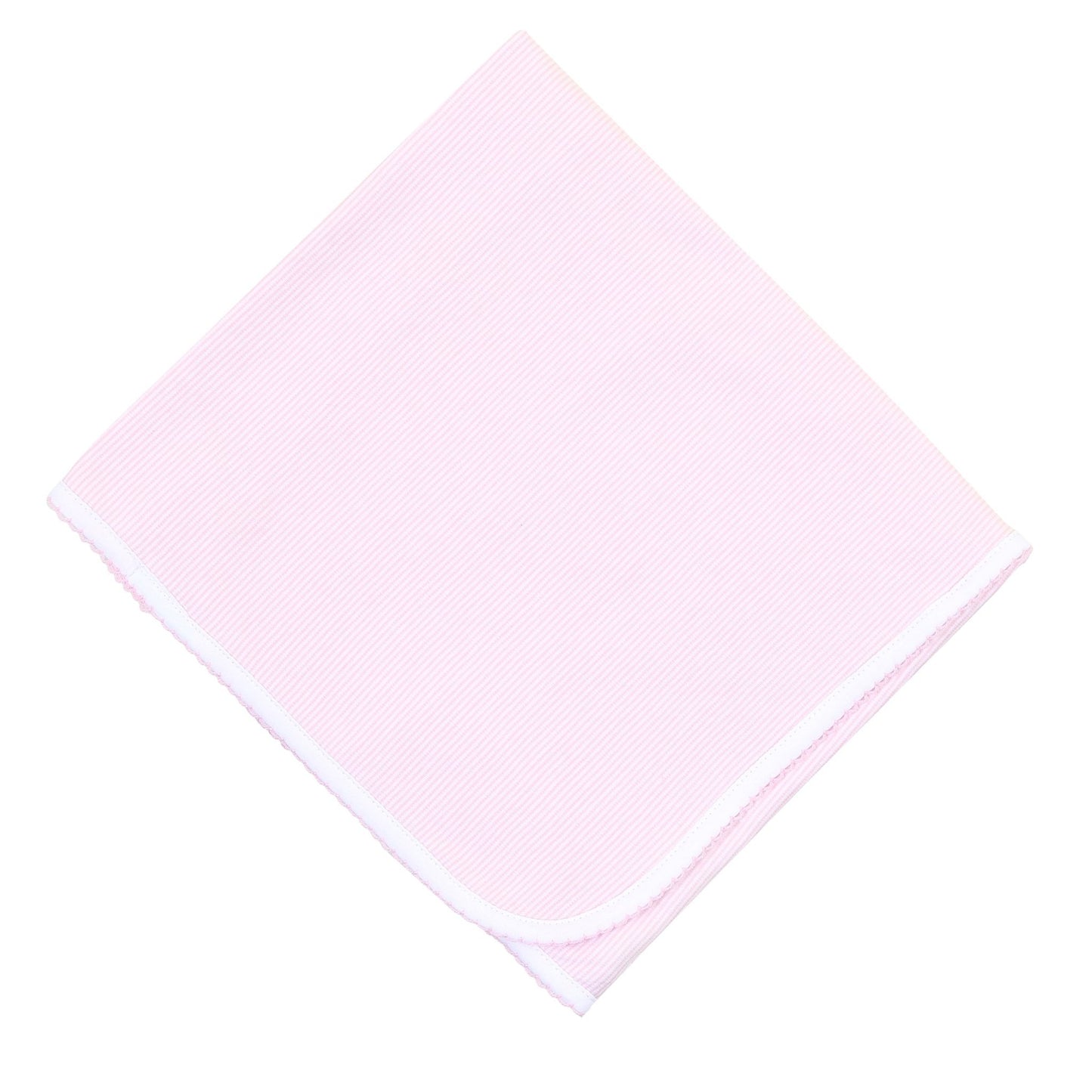 Baby Stripes Receiving Blanket - Pink - Magnolia BabyReceiving Blanket