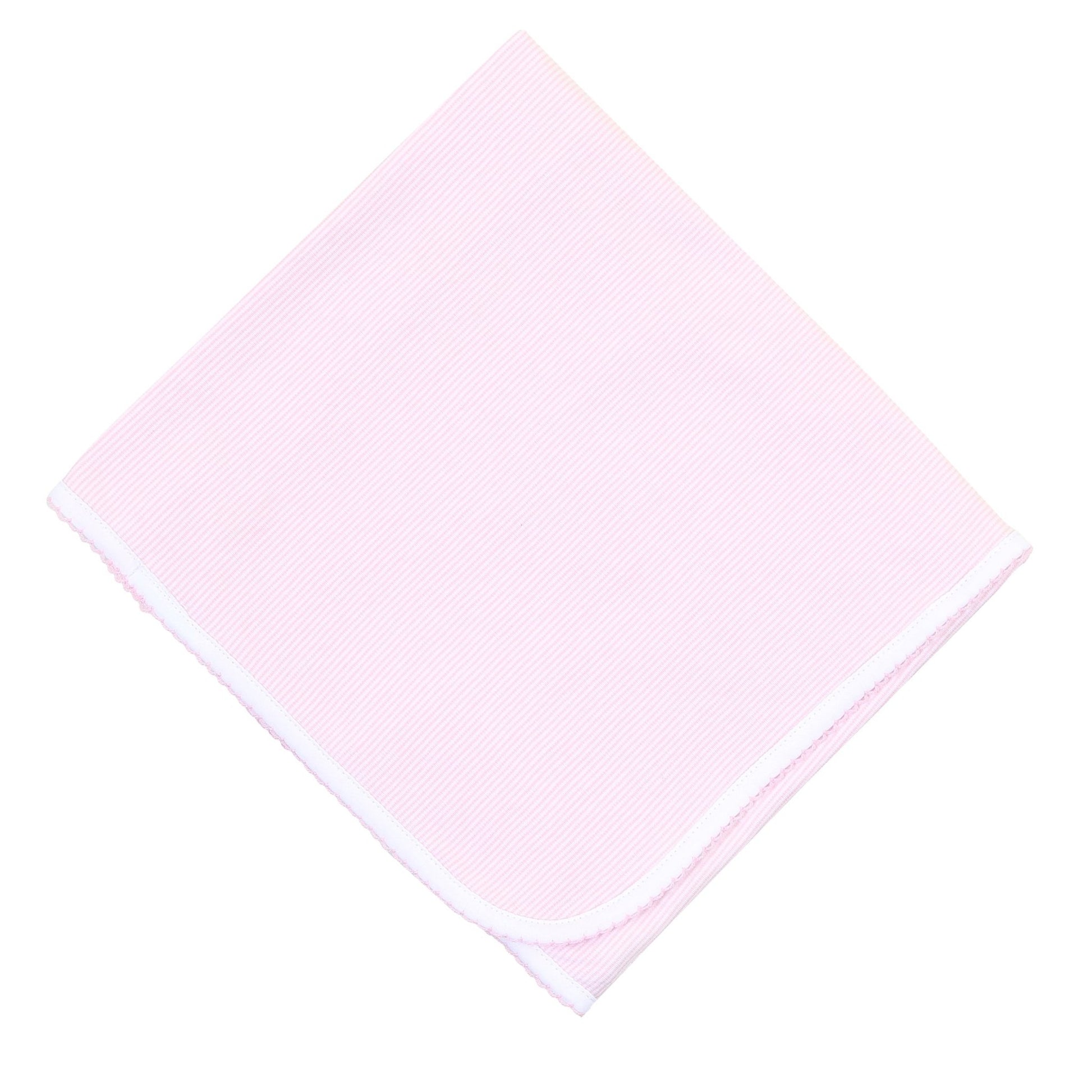 Baby Stripes Receiving Blanket - Pink - Magnolia BabyReceiving Blanket