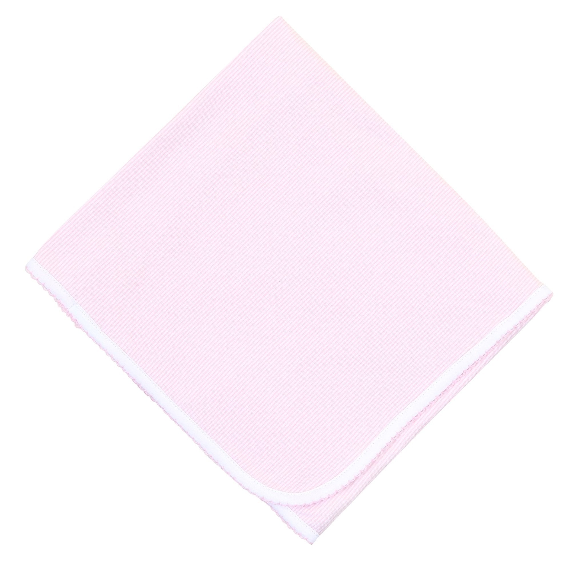 Baby Stripes Receiving Blanket - Pink - Magnolia BabyReceiving Blanket
