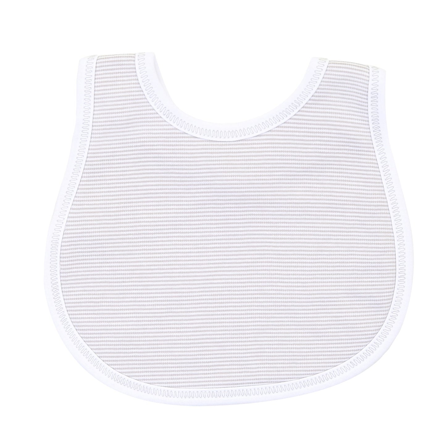 Baby Stripes Silver Bib - Magnolia BabyBib