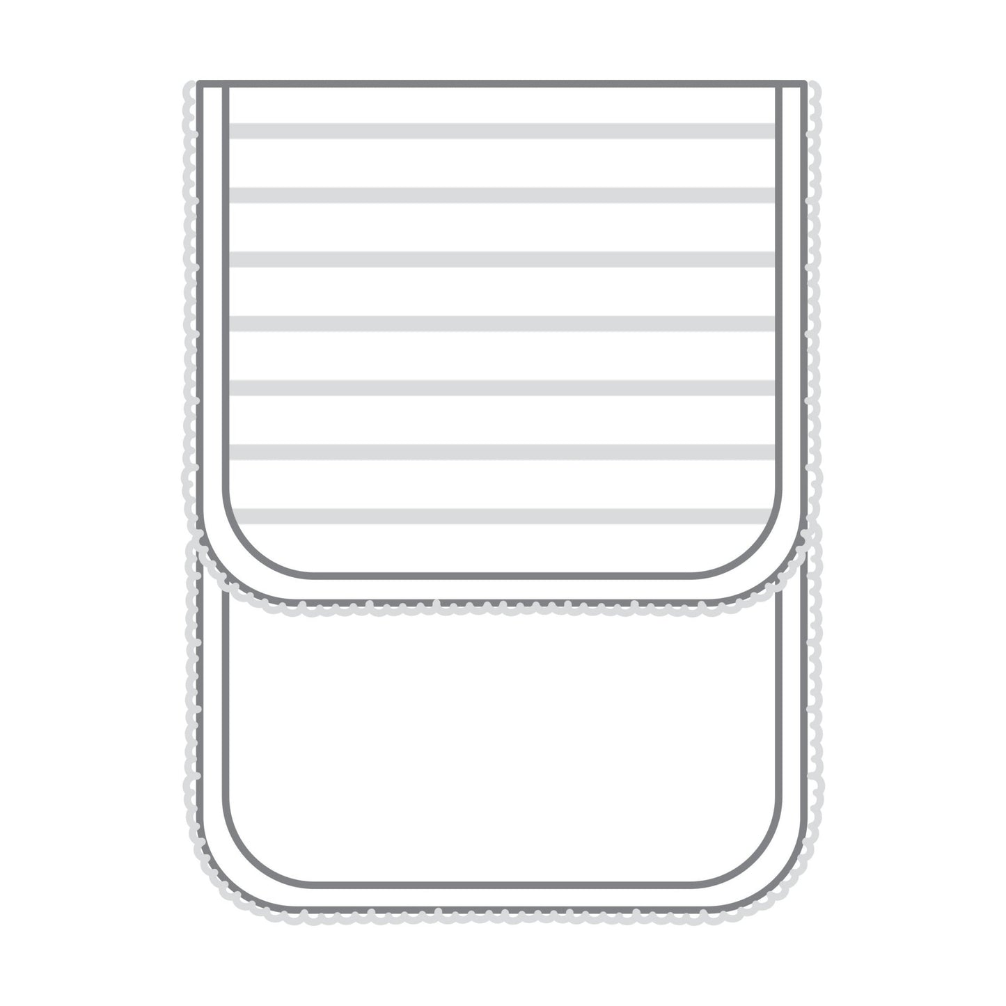 Baby Stripes Silver Burp Cloth - Magnolia BabyBurp Cloth