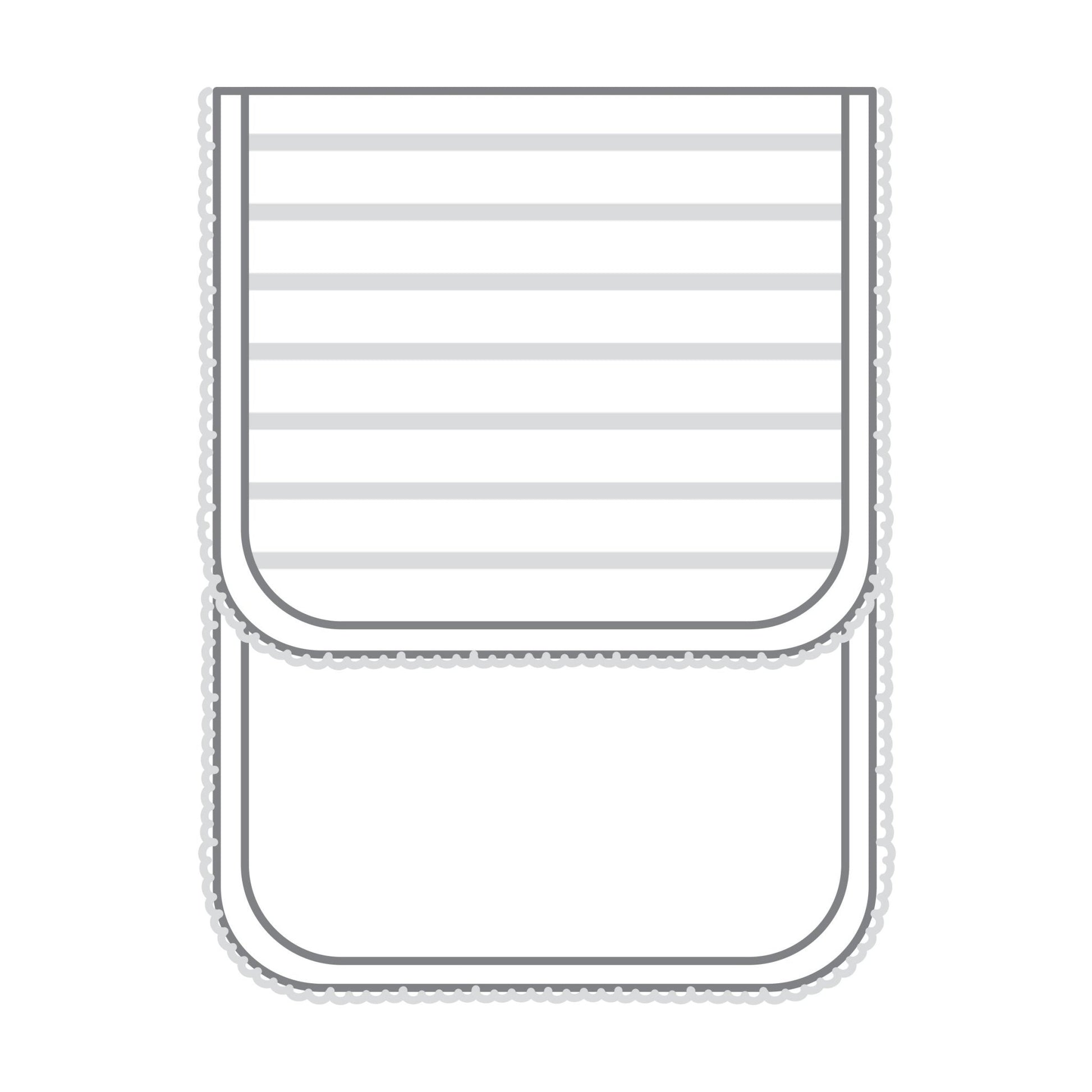 Baby Stripes Silver Burp Cloth - Magnolia BabyBurp Cloth