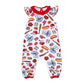 Baseball Fever Print Flutters Playsuit - Magnolia BabyPlaysuit