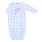 Batter Up Applique Blue Lap Gown - Magnolia BabyGown