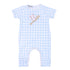 Batter Up Applique Blue Short Sleeve Playsuit - Magnolia BabyPlaysuit