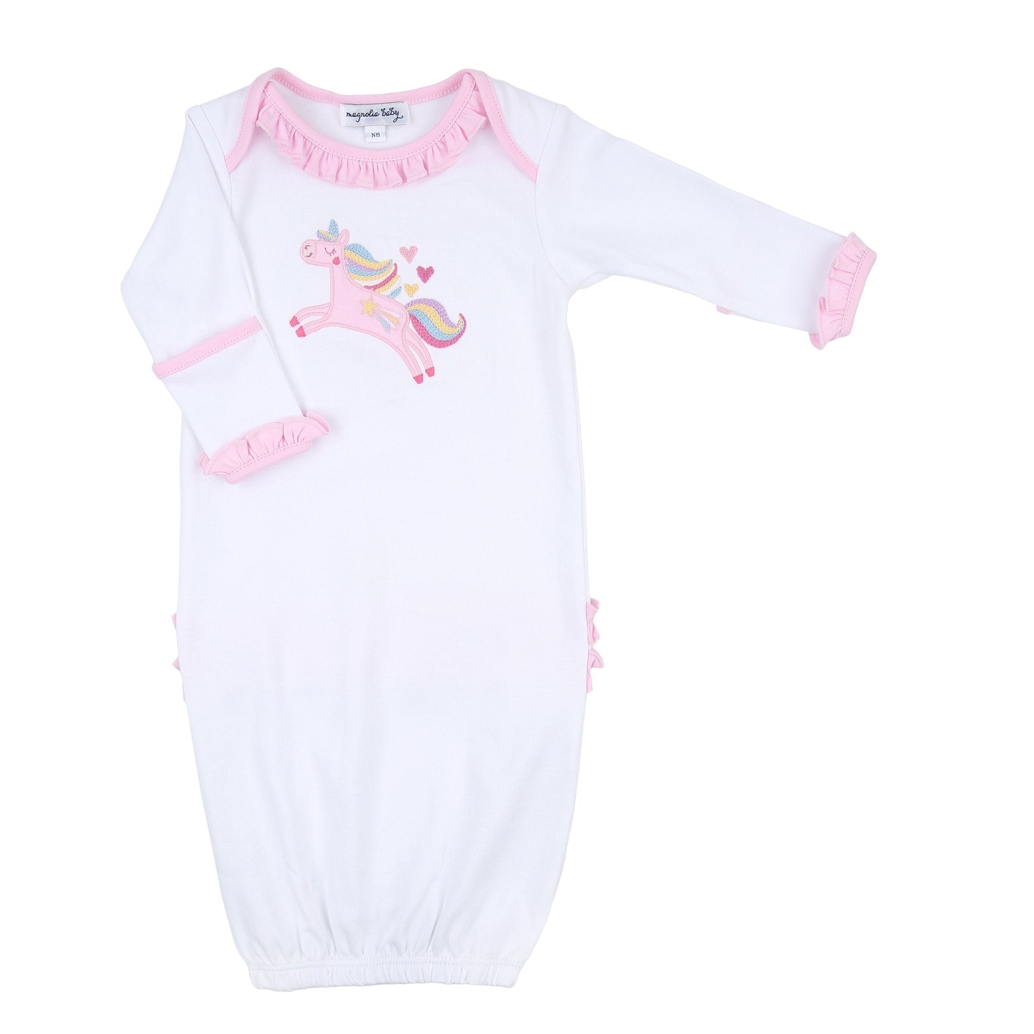 Believe in Magic Ruffle Lap Gown - Magnolia BabyGown