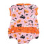 Boo to You! Pink Printed Ruffle Short Sleeve Bubble - Magnolia BabyBubble