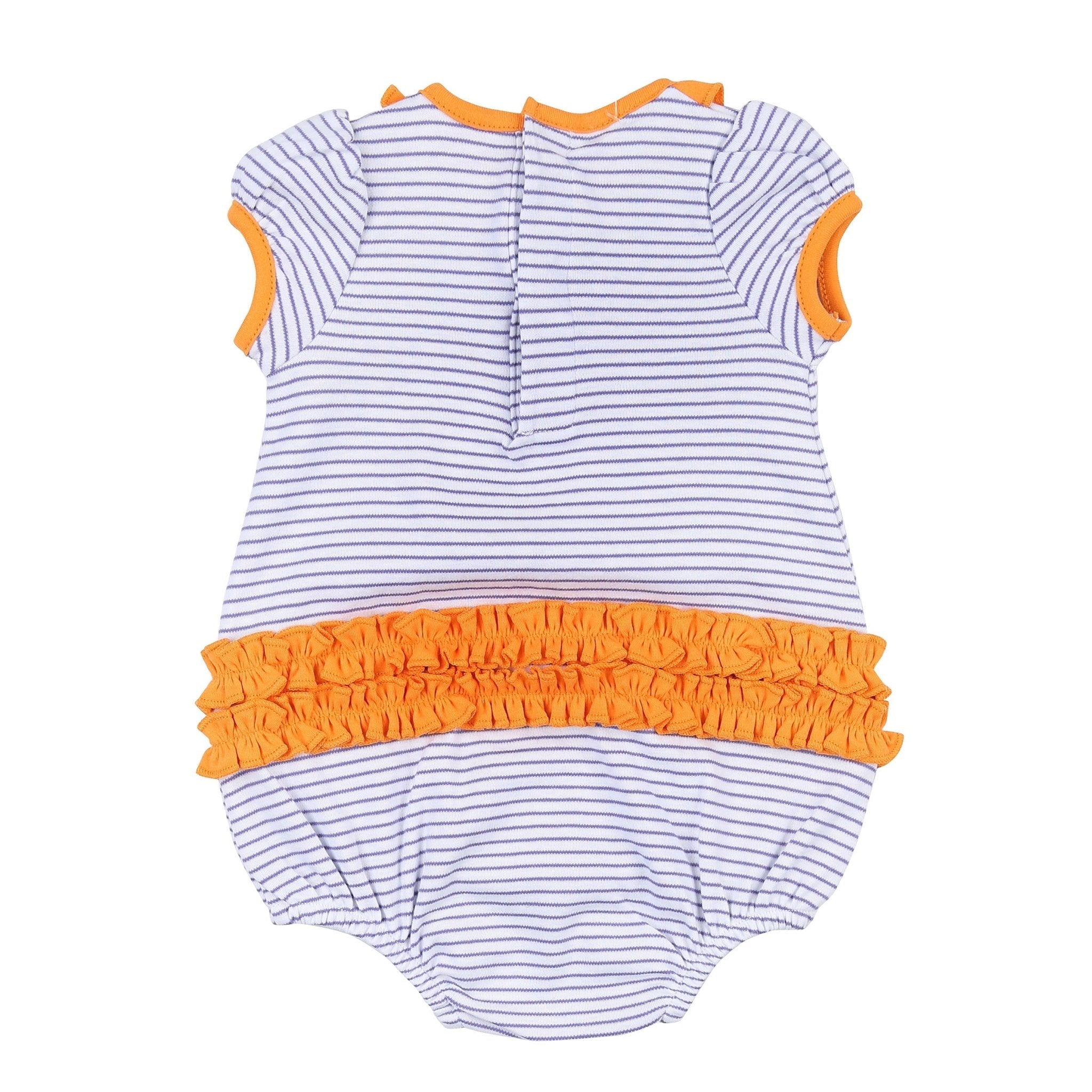Boonicorn Combo Ruffle Short Sleeve Bubble - Magnolia BabyBubble