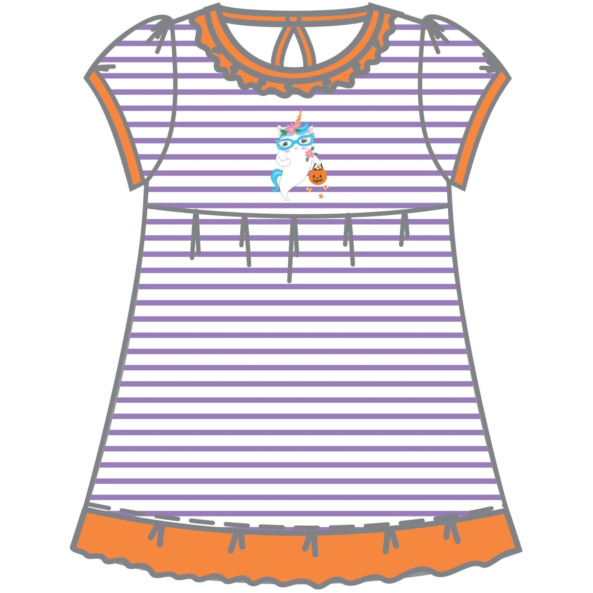 Boonicorn Combo Short Sleeve Toddler Dress - Magnolia BabyDress