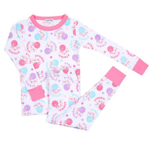  Bowling Night Pink Long Pajama - Magnolia BabyLong Pajamas