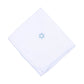 Brit Milah White Blue Embroidered Receiving Blanket - Magnolia BabyReceiving Blanket