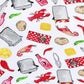 Crawfish Boil Red Print Swaddle Blanket - Magnolia BabySwaddle Blanket