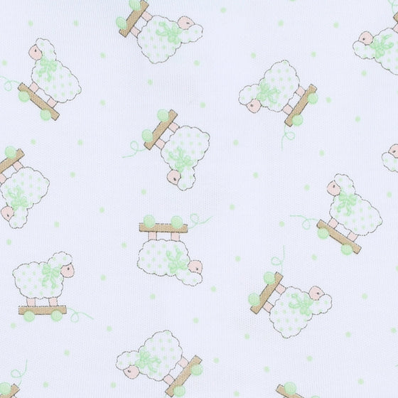 Darling Lambs Celery Short Pajamas - Magnolia BabyShort Pajamas