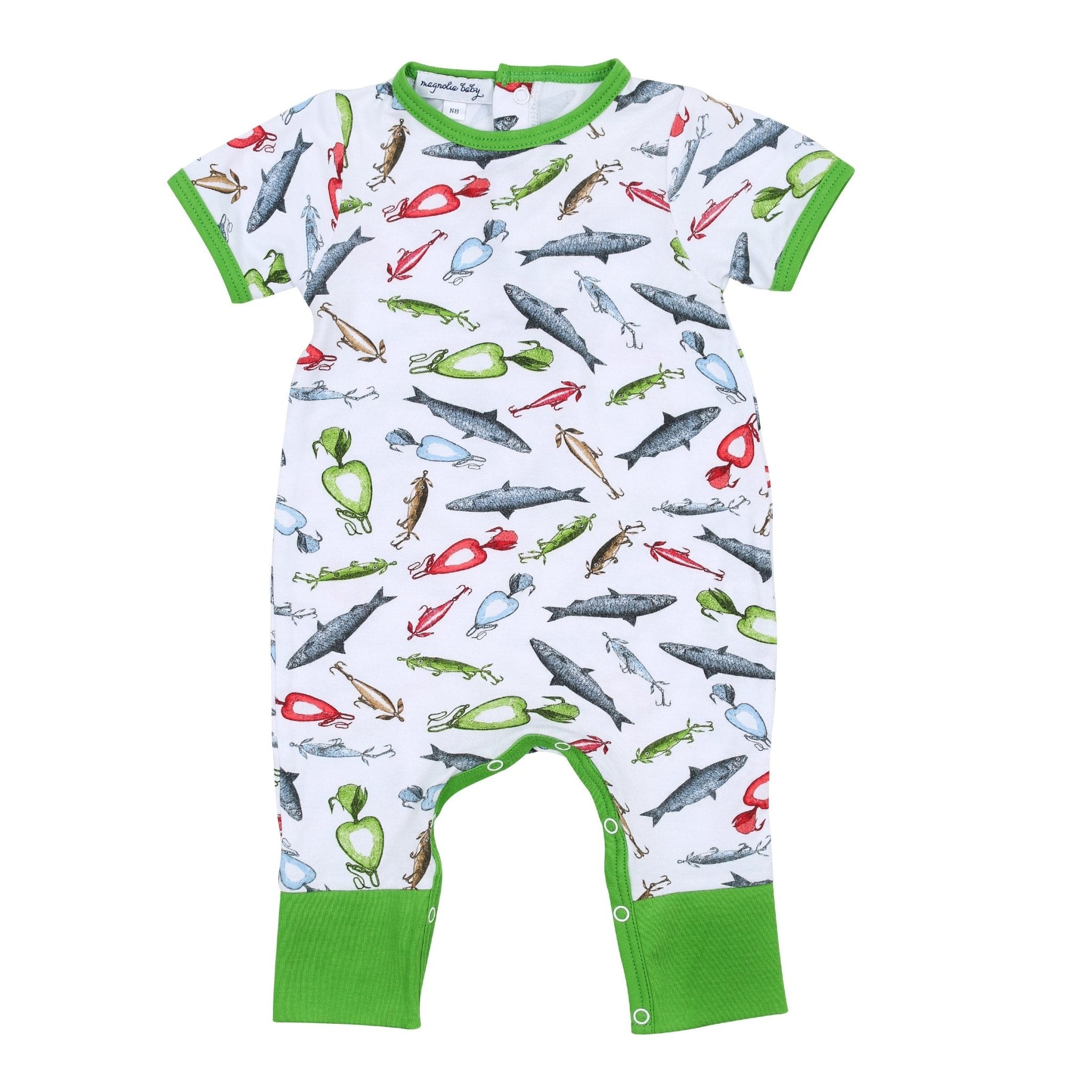 Good Catch! Short Sleeve Playsuit - Magnolia BabyPlaysuit