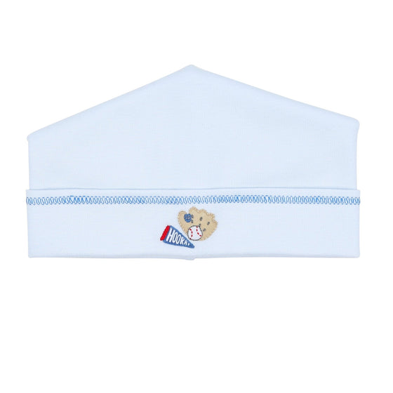 Hurray for Baseball Blue Embroidered Hat - Magnolia BabyHat