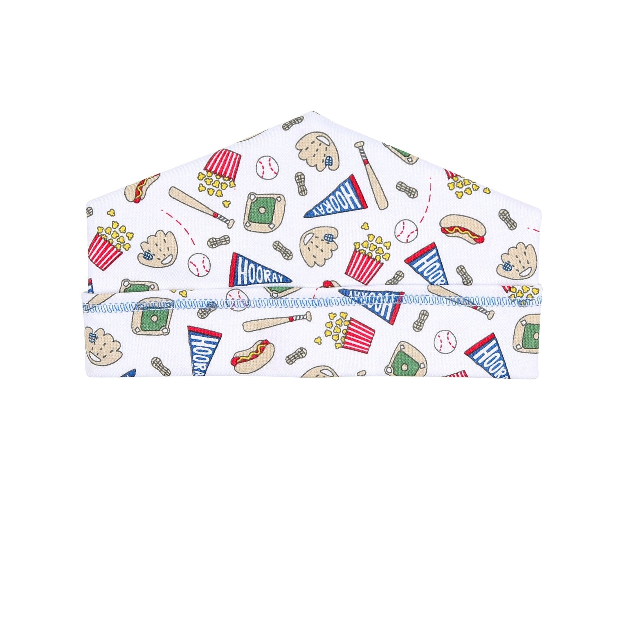 Hurray for Baseball Blue Printed Hat - Magnolia BabyHat