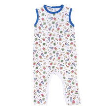  Hurray for Baseball Blue Printed Sleeveless Playsuit - Magnolia BabyPlaysuit