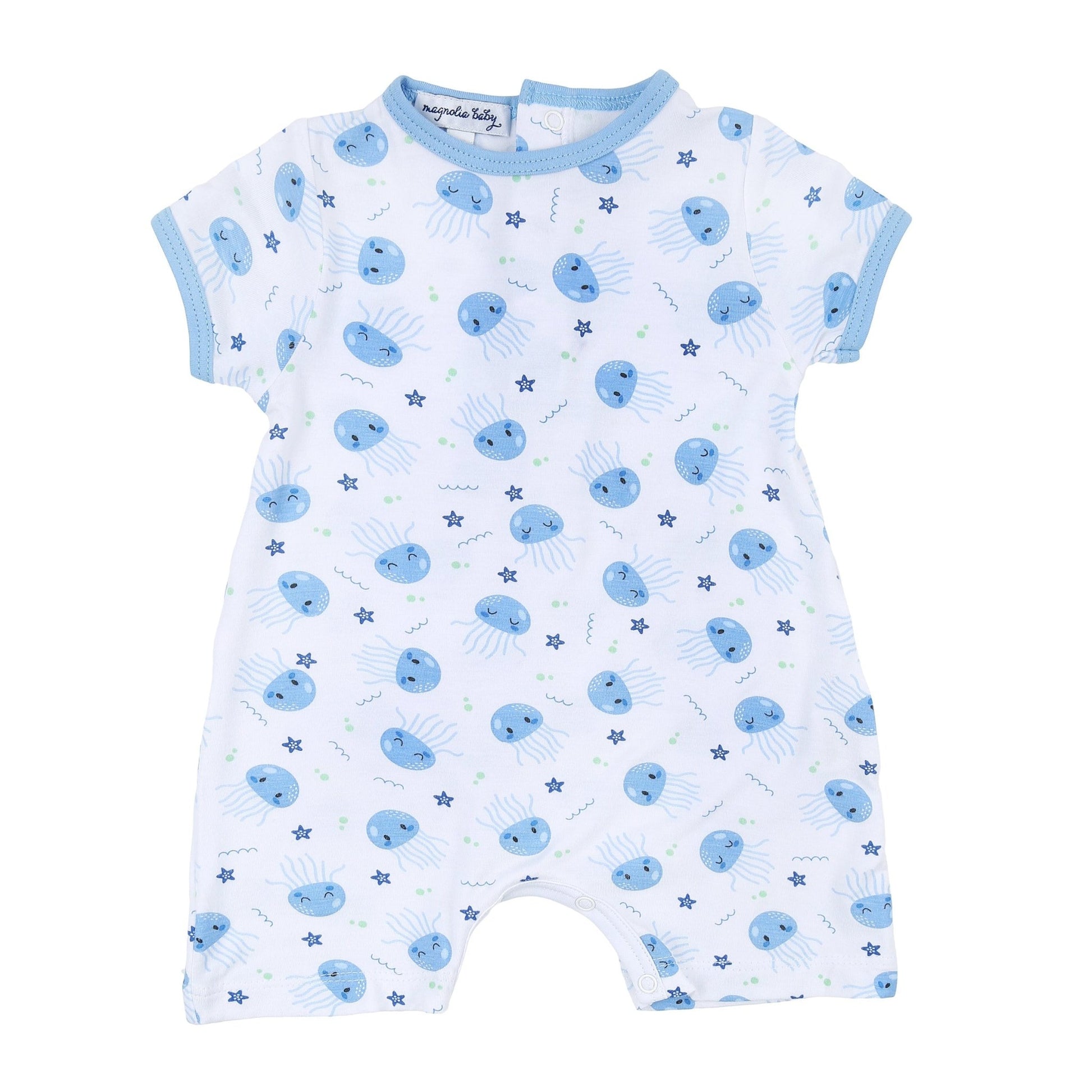 Joyful Jellyfish Infant Blue Short Playsuit - Magnolia BabyShort Playsuit