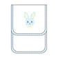 Lil' Bunny Applique Burp Cloth - Blue - Magnolia BabyBurp Cloth