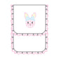 Lil' Bunny Applique Ruffle Burp Cloth - Pink - Magnolia BabyBurp Cloth