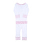 Lil' Bunny Applique Ruffle Zip Pajamas - Pink - Magnolia BabyZipper Pajamas