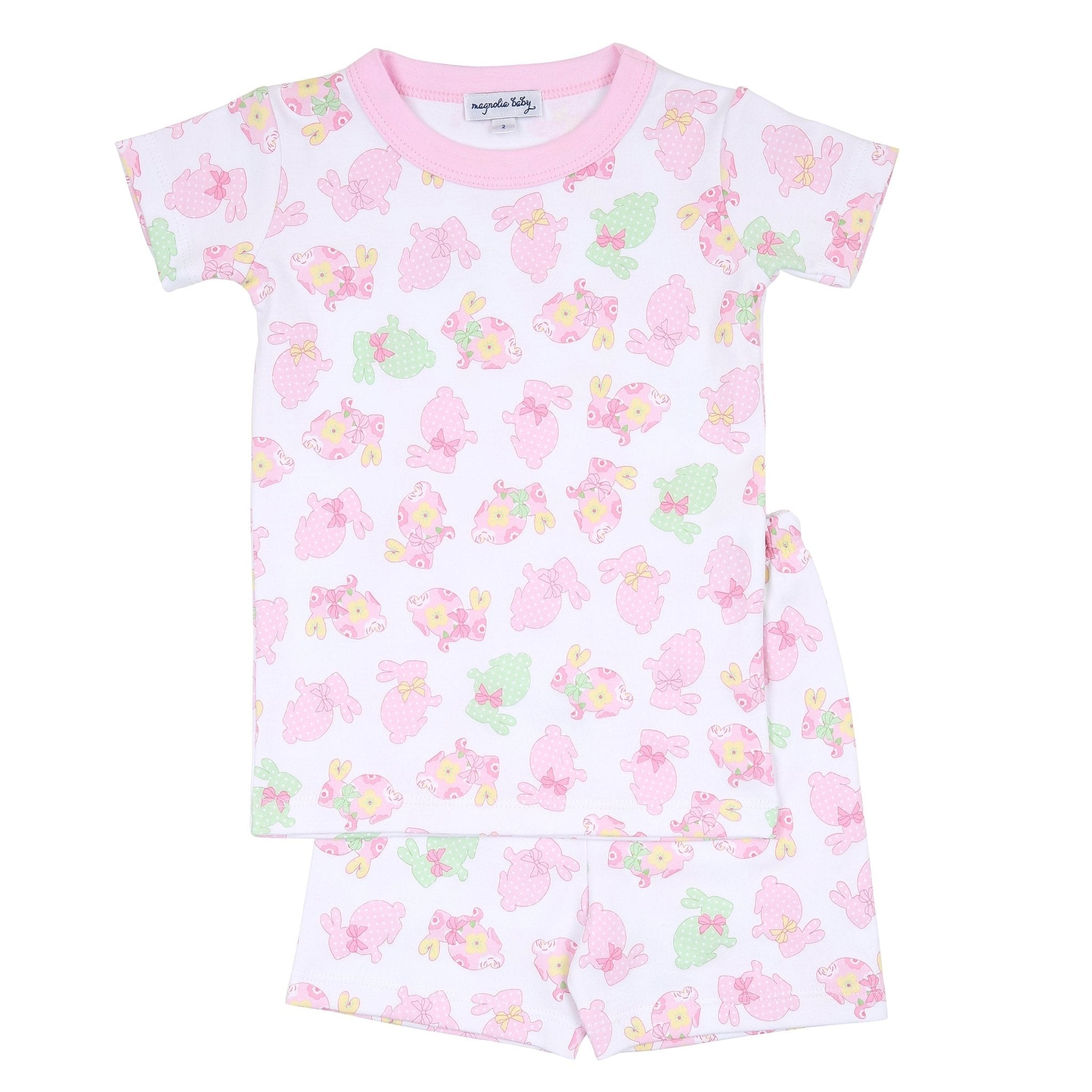 Little Cottontails Big Kid Short Pajama - Pink - Magnolia BabyShort Pajamas
