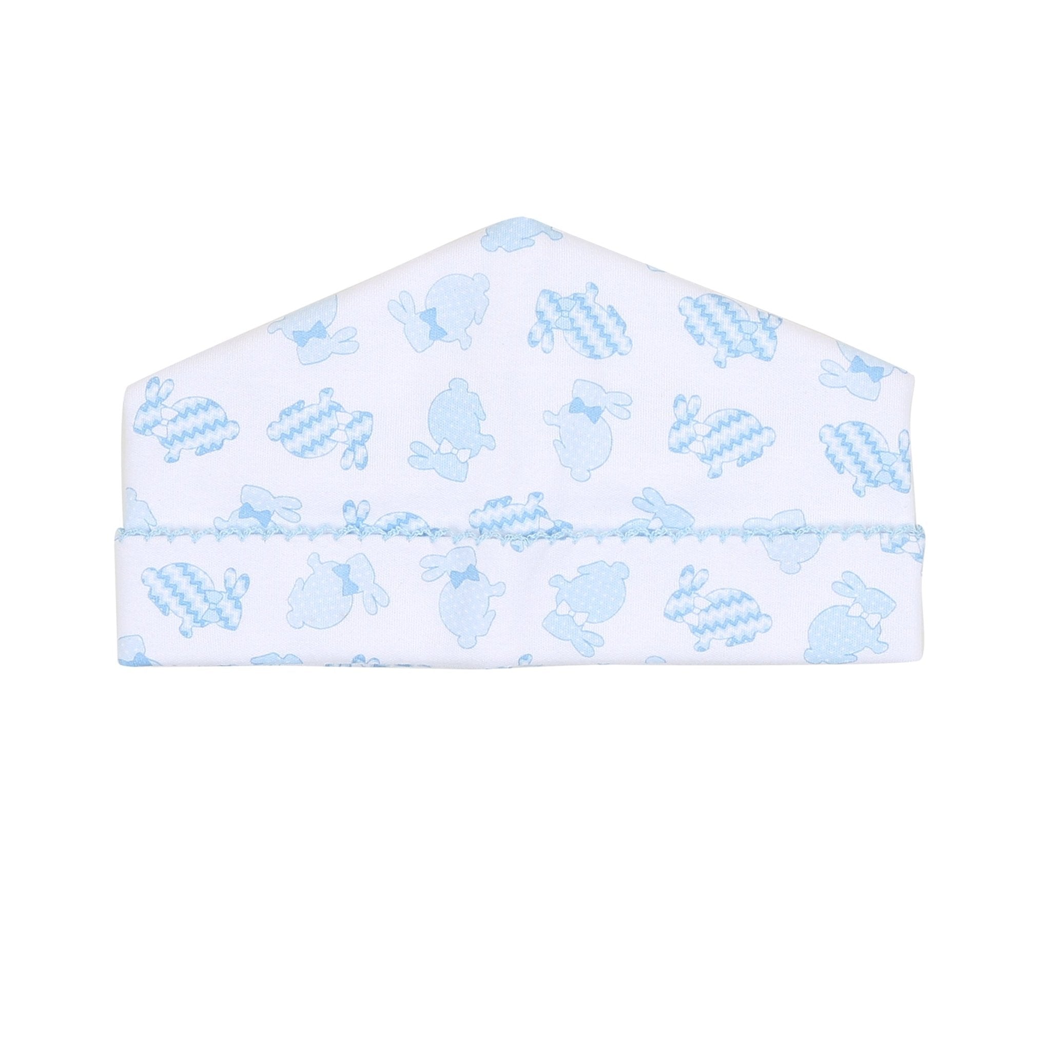 Little Cottontails Blue Printed Hat - Magnolia BabyHat
