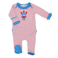 Little Firecracker Applique Ruffle Lap Footie - Magnolia BabyFootie