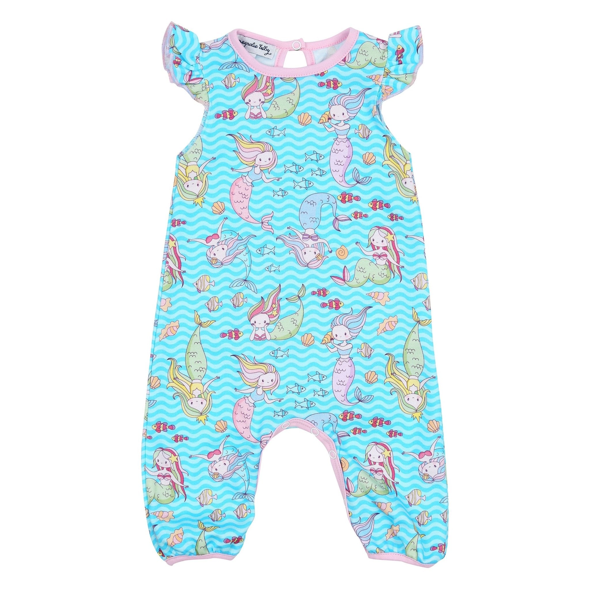 Mermazing! Print Flutters Playsuit - Magnolia BabyPlaysuit