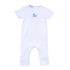 Ocean Bliss Blue Embroidered Short Sleeve Playsuit - Magnolia BabyPlaysuit