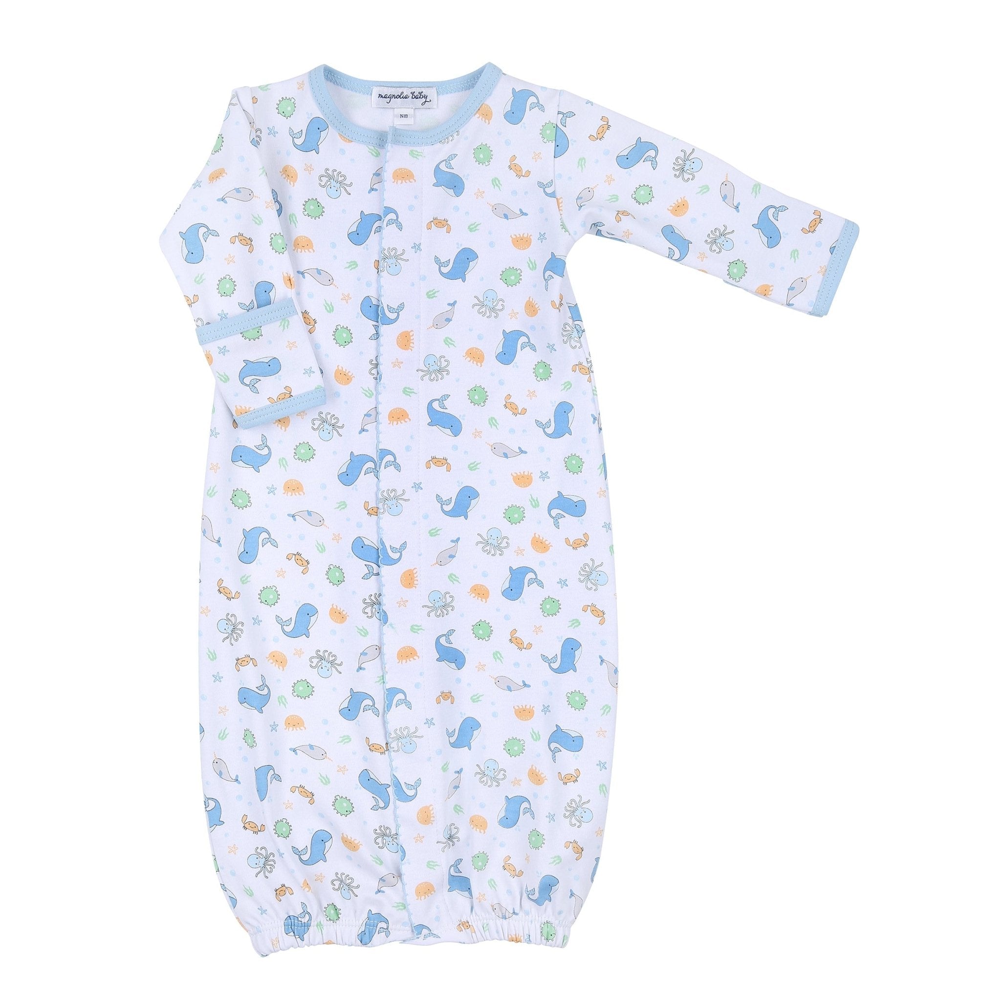 Ocean Bliss Blue Print Converter - Magnolia BabyConverter Gown