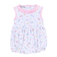 Ocean Bliss Pink Print Sleeveless Girl Bubble - Magnolia BabyBubble